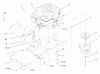 Toro 72046 (265-H) - 265-H Lawn and Garden Tractor, 1998 (8900001-8900399) Ersatzteile SINGLE CYLINDER ENGINE, MUFFLER, AND P.T.O.