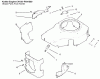 Toro 72047 (265-6) - 265-6 Lawn and Garden Tractor, 1999 (9900001-9999999) Ersatzteile BLOWER HOUSING & BAFFLES