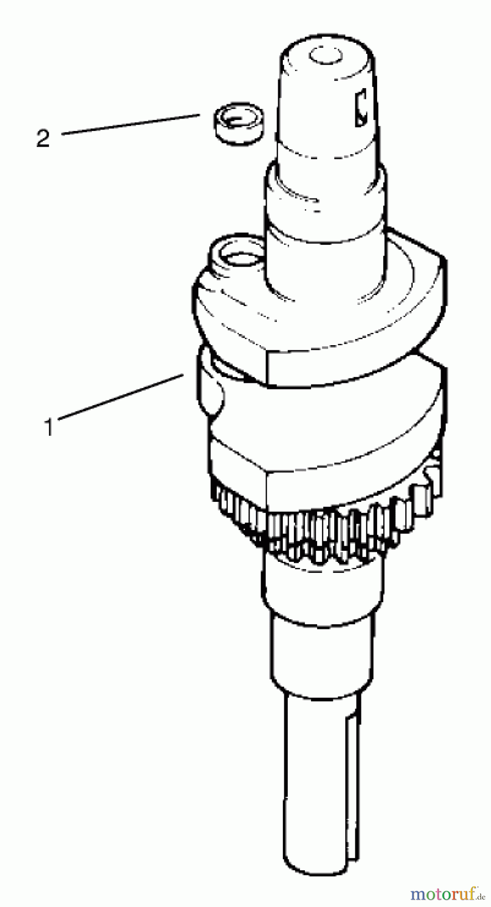 Toro Neu Mowers, Lawn & Garden Tractor Seite 1 72047 (265-6) - Toro 265-6 Lawn and Garden Tractor, 1999 (9900001-9999999) CRANKSHAFT