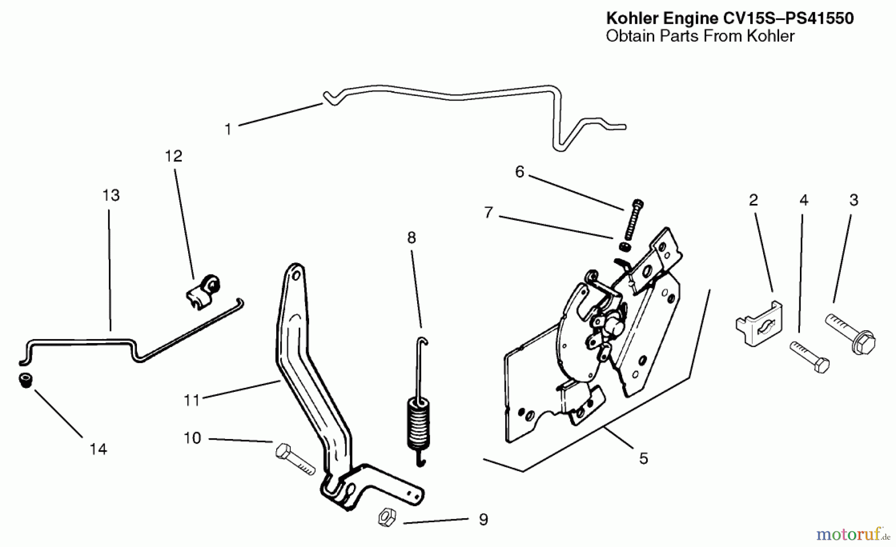 Toro Neu Mowers, Lawn & Garden Tractor Seite 1 72047 (265-6) - Toro 265-6 Lawn and Garden Tractor, 1999 (9900001-9999999) ENGINE CONTROLS