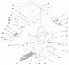 Toro 72047 (265-6) - 265-6 Lawn and Garden Tractor, 1999 (9900001-9999999) Ersatzteile FENDER & FOOTRESTS ASSEMBLY