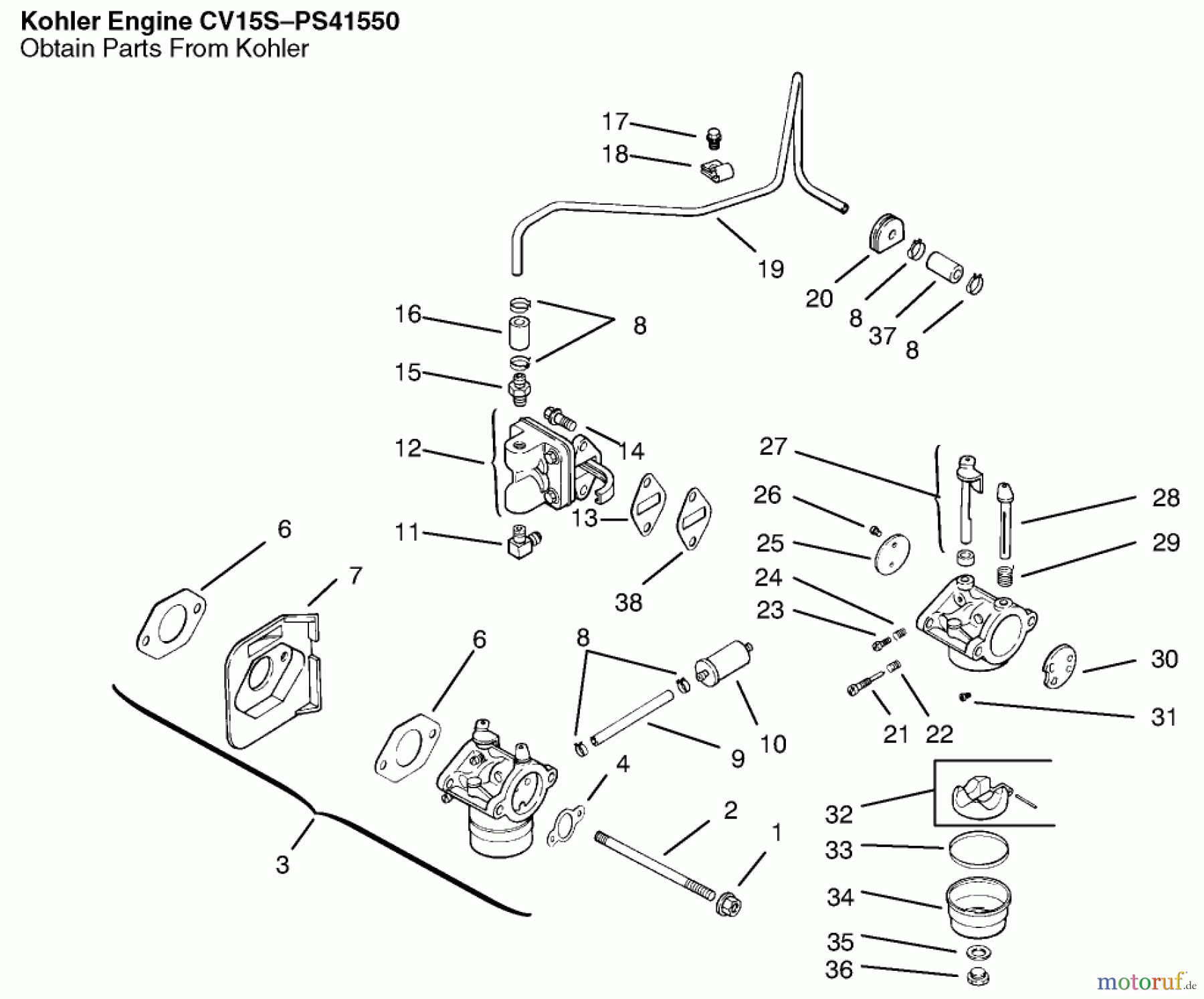 Toro Neu Mowers, Lawn & Garden Tractor Seite 1 72047 (265-6) - Toro 265-6 Lawn and Garden Tractor, 1999 (9900001-9999999) FUEL SYSTEM