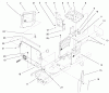 Toro 72047 (265-6) - 265-6 Lawn and Garden Tractor, 1999 (9900001-9999999) Ersatzteile HOODSTAND & FIREWALL ASSEMBLY