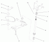 Toro 72047 (265-6) - 265-6 Lawn and Garden Tractor, 1999 (9900001-9999999) Ersatzteile LOWER STEERING ASSEMBLY