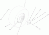 Toro 72047 (265-6) - 265-6 Lawn and Garden Tractor, 1999 (9900001-9999999) Ersatzteile REAR WHEEL ASSEMBLY