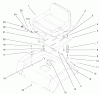Toro 72047 (265-6) - 265-6 Lawn and Garden Tractor, 1999 (9900001-9999999) Ersatzteile SEAT ASSEMBLY