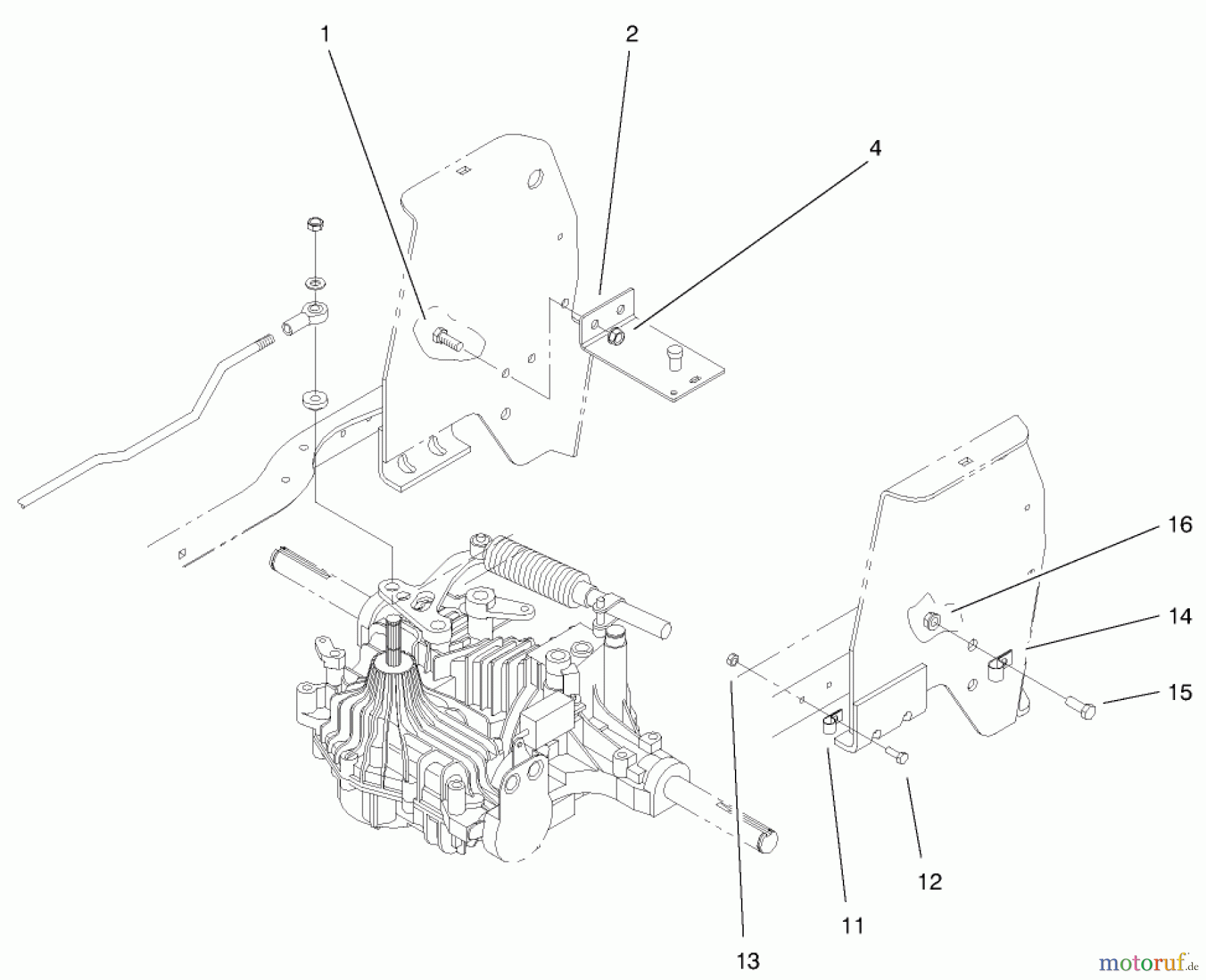  Toro Neu Mowers, Lawn & Garden Tractor Seite 1 72048 (265-H) - Toro 265-H Lawn and Garden Tractor, 1999 (9900001-9999999) CRUISE CONTROL ASSEMBLY