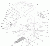 Toro 72048 (265-H) - 265-H Lawn and Garden Tractor, 1999 (9900001-9999999) Ersatzteile FENDER & FOOTRESTS ASSEMBLY