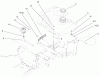 Toro 72048 (265-H) - 265-H Lawn and Garden Tractor, 1999 (9900001-9999999) Ersatzteile FUEL TANK & HYDRO RESERVOIR ASSEMBLY