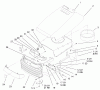 Toro 72048 (265-H) - 265-H Lawn and Garden Tractor, 1999 (9900001-9999999) Ersatzteile HOOD & GRILL ASSEMBLY
