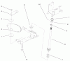 Toro 72048 (265-H) - 265-H Lawn and Garden Tractor, 1999 (9900001-9999999) Ersatzteile LOWER STEERING ASSEMBLY