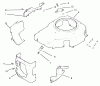 Toro 72049 (265-6) - 265-6 Lawn and Garden Tractor, 2000 (200000001-200999999) Ersatzteile BLOWER HOUSING & BAFFLES