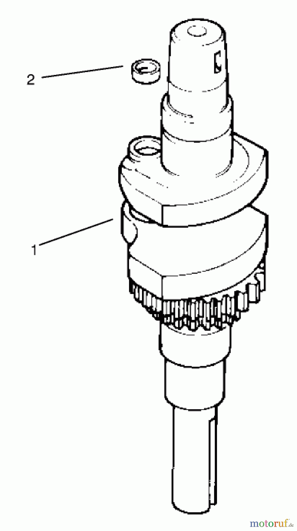 Toro Neu Mowers, Lawn & Garden Tractor Seite 1 72049 (265-6) - Toro 265-6 Lawn and Garden Tractor, 2000 (200000001-200999999) CRANKSHAFT