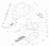 Toro 72049 (265-6) - 265-6 Lawn and Garden Tractor, 2000 (200000001-200999999) Ersatzteile FENDER & FOOTRESTS ASSEMBLY