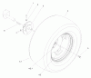 Toro 72049 (265-6) - 265-6 Lawn and Garden Tractor, 2000 (200000001-200999999) Ersatzteile REAR WHEEL ASSEMBLY