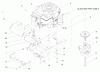 Toro 72049 (265-6) - 265-6 Lawn and Garden Tractor, 2000 (200000001-200999999) Ersatzteile SINGLE CYL ENGINE, MUFFLER & PTO ASSEMBLY