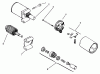 Toro 72071 (265-H) - 265-H Lawn and Garden Tractor, 2000 (200000001-200999999) Ersatzteile STARTING SYSTEM #1