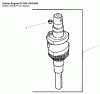 Toro 72051 (265-H) - 265-H Lawn and Garden Tractor, 2001 (210000001-210999999) Ersatzteile CRANKSHAFT ASSEMBLY