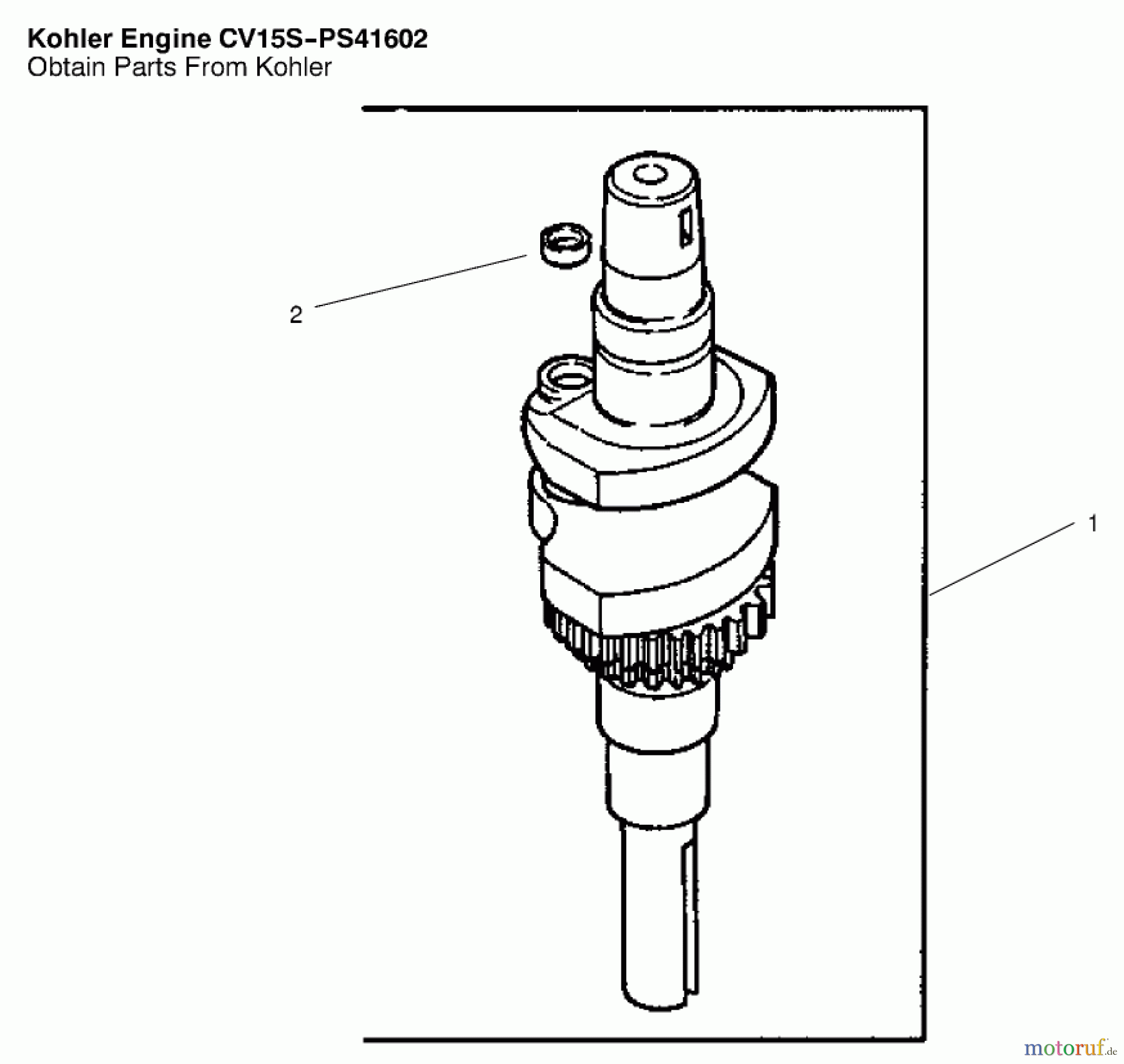Toro Neu Mowers, Lawn & Garden Tractor Seite 1 72051 (265-H) - Toro 265-H Lawn and Garden Tractor, 2001 (210000001-210999999) CRANKSHAFT ASSEMBLY