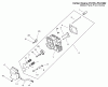 Toro 72051 (265-H) - 265-H Lawn and Garden Tractor, 2001 (210000001-210999999) Ersatzteile CYLINDER HEAD, VALVE AND BREATHER ASSEMBLY