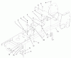 Toro 72051 (265-H) - 265-H Lawn and Garden Tractor, 2001 (210000001-210999999) Ersatzteile FRAME ASSEMBLY