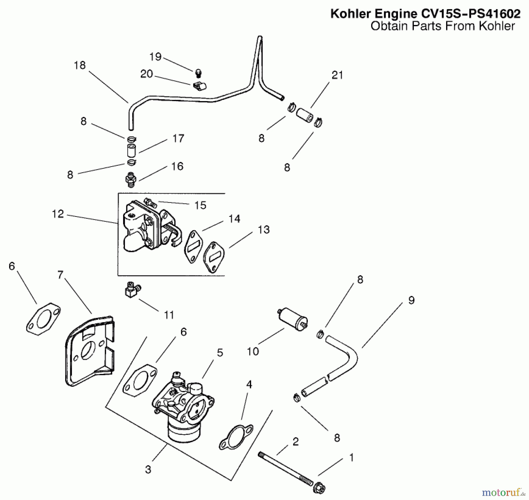 Toro Neu Mowers, Lawn & Garden Tractor Seite 1 72051 (265-H) - Toro 265-H Lawn and Garden Tractor, 2002 (220000001-220999999) FUEL SYSTEM ASSEMBLY