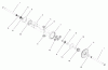 Toro 72051 (265-H) - 265-H Lawn and Garden Tractor, 2001 (210000001-210999999) Ersatzteile HYDROSTATIC TRANSMISSION NO. 104-2465 DIFFERENTIAL GEAR ASSEMBLY