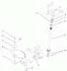 Toro 72051 (265-H) - 265-H Lawn and Garden Tractor, 2001 (210000001-210999999) Ersatzteile LOWER STEERING ASSEMBLY