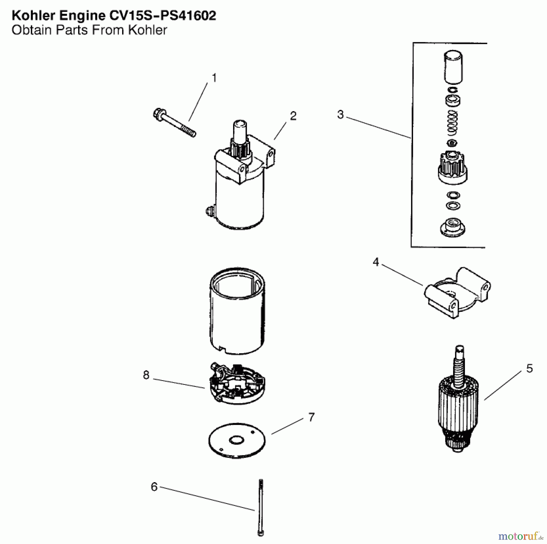 Toro Neu Mowers, Lawn & Garden Tractor Seite 1 72051 (265-H) - Toro 265-H Lawn and Garden Tractor, 2001 (210000001-210999999) STARTING SYSTEM ASSEMBLY