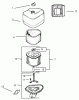 Toro 72072 (266-HE) - 266-HE Lawn and Garden Tractor, 2002 (220000001-220999999) Ersatzteile AIR INTAKE / FILTRATION ASSEMBLY KOHLER MODELS CV460S-26505 AND CV460S-26506