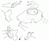 Toro 72072 (266-HE) - 266-HE Lawn and Garden Tractor, 2002 (220000001-220999999) Ersatzteile BLOWER HOUSING & BAFFLES ASSEMBLY KOHLER MODELS CV460S-26505 AND CV460S-26506