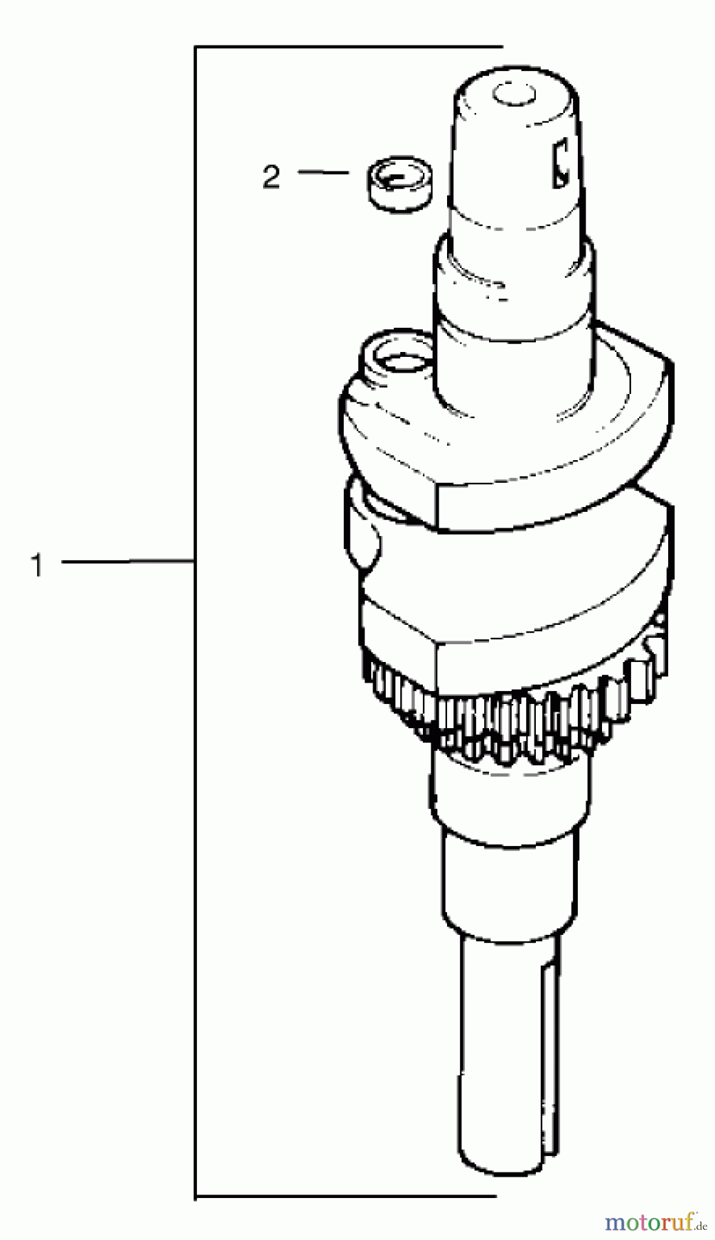 Toro Neu Mowers, Lawn & Garden Tractor Seite 1 72072 (266-HE) - Toro 266-HE Lawn and Garden Tractor, 2002 (220000001-220999999) CRANKSHAFT ASSEMBLY KOHLER MODELS CV460S-26505 AND CV460S-26506