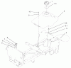 Toro 72072 (266-HE) - 266-HE Lawn and Garden Tractor, 2002 (220000001-220999999) Ersatzteile FUEL TANK ASSEMBLY