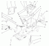 Toro 72072 (266-HE) - 266-HE Lawn and Garden Tractor, 2002 (220000001-220999999) Ersatzteile HOODSTAND AND FIREWALL ASSEMBLY