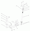 Toro 72072 (266-HE) - 266-HE Lawn and Garden Tractor, 2002 (220000001-220999999) Ersatzteile LOWER STEERING ASSEMBLY