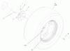 Toro 72072 (266-HE) - 266-HE Lawn and Garden Tractor, 2002 (220000001-220999999) Ersatzteile REAR WHEELS ASSEMBLY