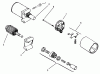 Toro 72072 (266-HE) - 266-HE Lawn and Garden Tractor, 2002 (220000001-220999999) Ersatzteile STARTING SYSTEM ASSEMBLY ASSEMBLY KOHLER MODELS CV460S-26505 AND CV460S-26506