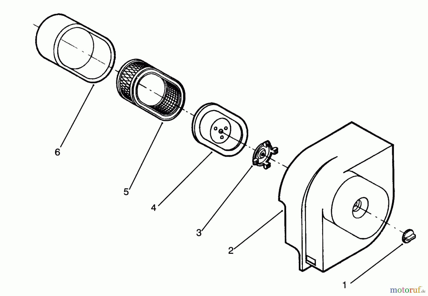 Toro Neu Mowers, Lawn & Garden Tractor Seite 1 72060 (244-5) - Toro 244-5 Yard Tractor, 1993 (3900001-3999999) AIR CLEANER ASSEMBLY