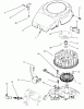 Toro 72060 (244-5) - 244-5 Yard Tractor, 1993 (3900001-3999999) Ersatzteile BLOWER HOUSING AND IGNITION ASSEMBLY