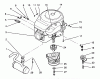 Toro 72060 (244-5) - 244-5 Yard Tractor, 1993 (3900001-3999999) Ersatzteile ENGINE AND CLUTCH ASSEMBLY