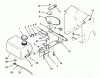 Toro 72060 (244-5) - 244-5 Yard Tractor, 1993 (3900001-3999999) Ersatzteile FUEL TANK AND STEERING BRACKET ASSEMBLY