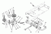 Toro 72060 (244-5) - 244-5 Yard Tractor, 1993 (3900001-3999999) Ersatzteile IDLER AND PEDAL SHAFT ASSEMBLY