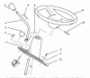 Toro 72060 (244-5) - 244-5 Yard Tractor, 1993 (3900001-3999999) Ersatzteile STEERING WHEEL AND CONSOLE ASSEMBLY