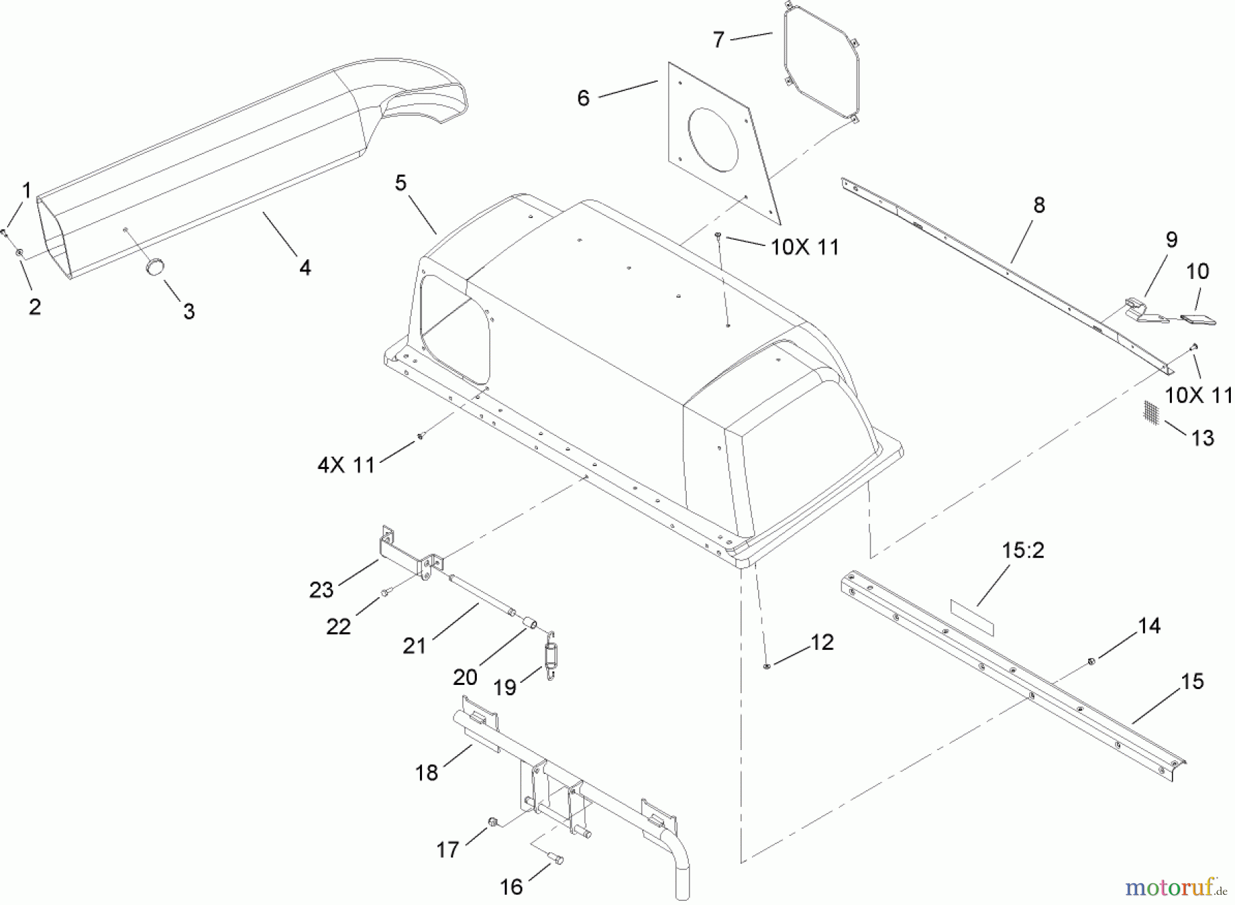  Toro Neu Accessories, Mower 79166 - Toro 48