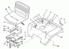 Toro 72081 (246-H) - 246-H Yard Tractor, 1993 (3900001-3999999) Ersatzteile FENDER AND SEAT ASSEMBLY