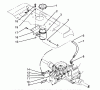 Toro 72081 (246-H) - 246-H Yard Tractor, 1993 (3900001-3999999) Ersatzteile HYDRAULIC RESERVOIR ASSEMBLY