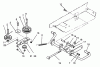 Toro 72081 (246-H) - 246-H Yard Tractor, 1993 (3900001-3999999) Ersatzteile IDLER AND PEDAL SHAFT ASSEMBLY