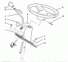 Toro 72081 (246-H) - 246-H Yard Tractor, 1993 (3900001-3999999) Ersatzteile STEERING WHEEL AND CONSOLE ASSEMBLY
