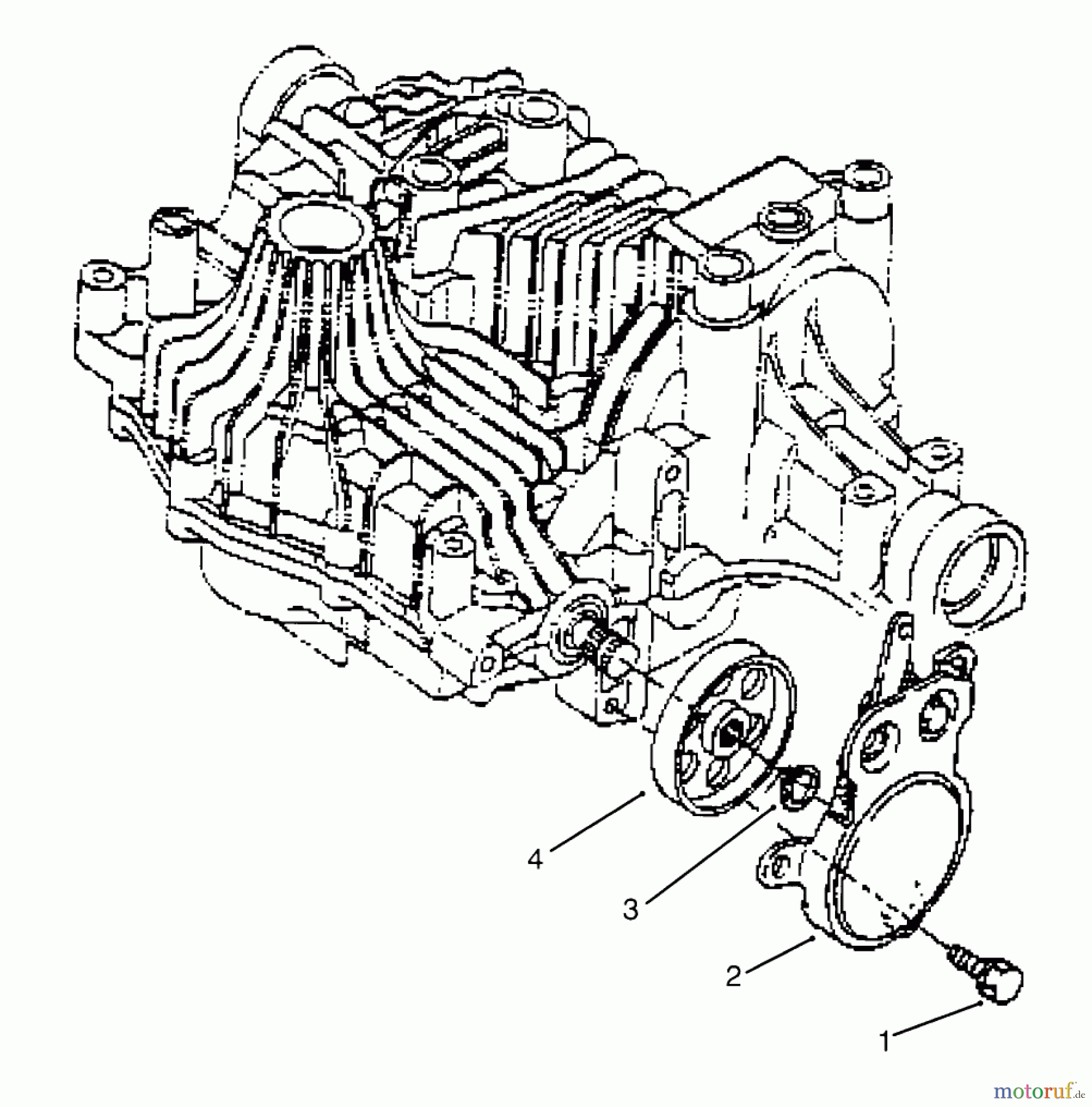 Toro Neu Mowers, Lawn & Garden Tractor Seite 1 72084 (266-H) - Toro 266-H Yard Tractor, 1995 (5900001-5999999) BRAKE TUFF TORQ TRANSMISSION K61 (TORO)