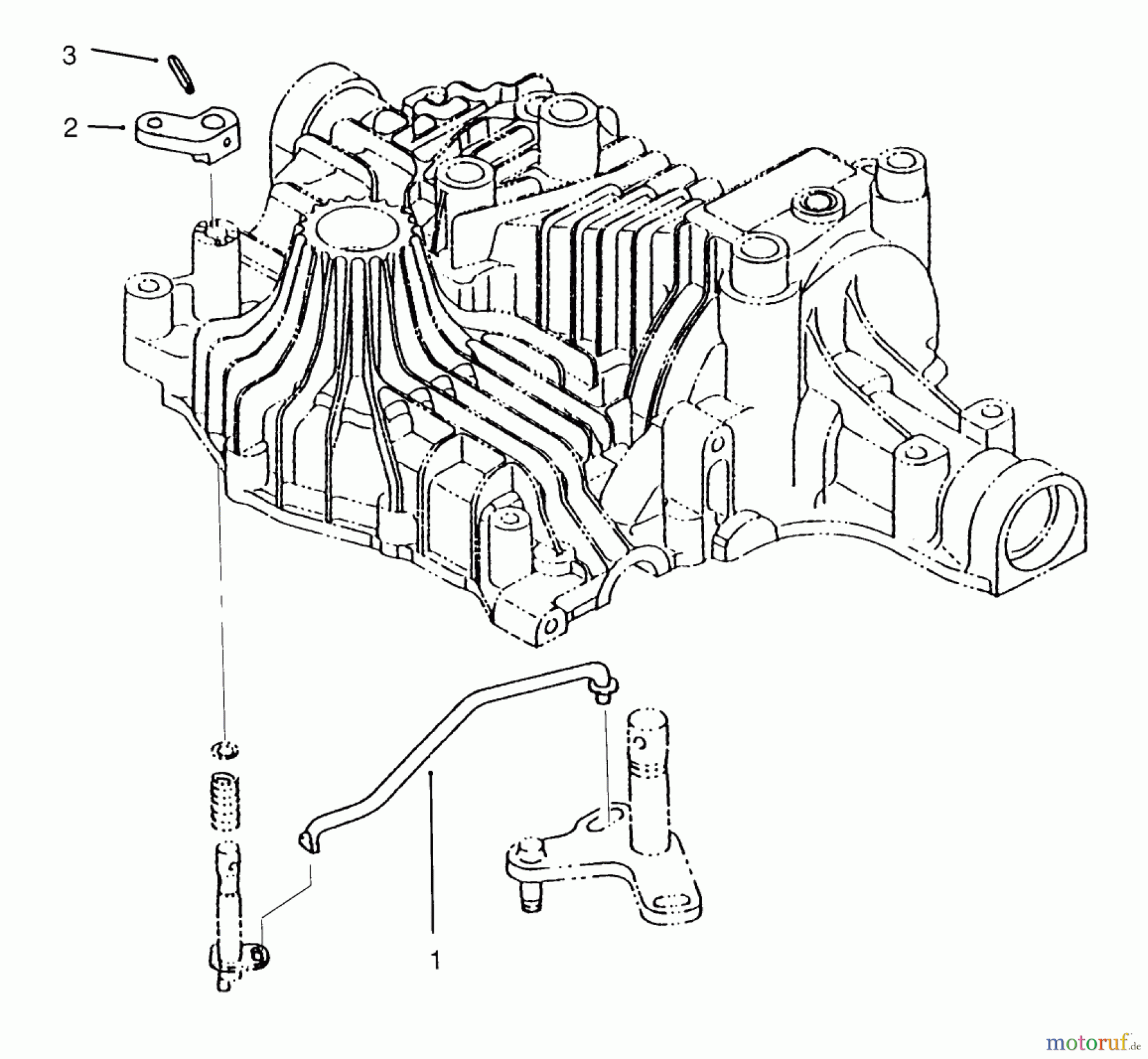Toro Neu Mowers, Lawn & Garden Tractor Seite 1 72084 (266-H) - Toro 266-H Yard Tractor, 1996 (6900001-6999999) BYPASS RETURN TUFF TORQ TRANSMISSION K61 (TORO)